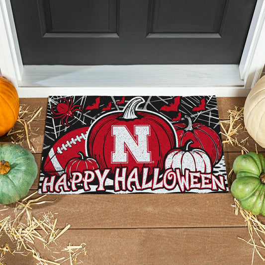 Team Sports America Trending - University of Nebraska Halloween PVC Mat, 28"x16"