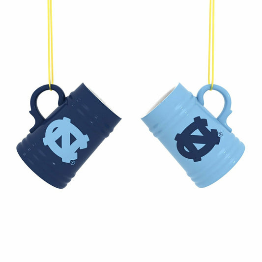 Team Sports America Exclusive - University of North Carolina Ceramic Mini Stein, 3oz, set of 2