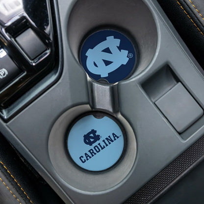 Team Sports America Recommended - University of North Carolina Car Coaster Set, 2pc