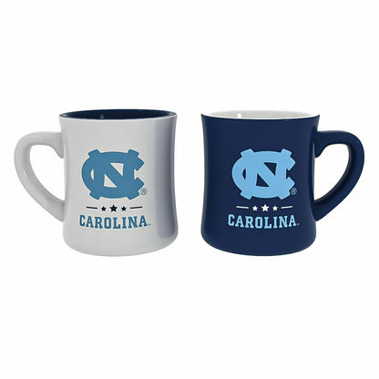 Team Sports America Signature - University of North Carolina 10oz Ceramic Cup Set, 2pc