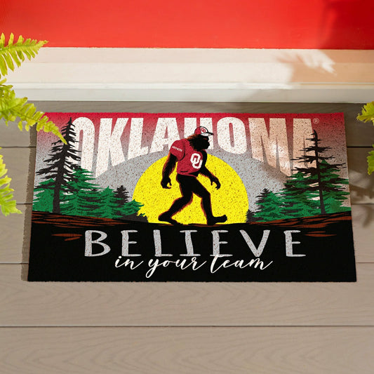 Team Sports America Exclusive - University of Oklahoma Bigfoot PVC Mat, 28"x16"