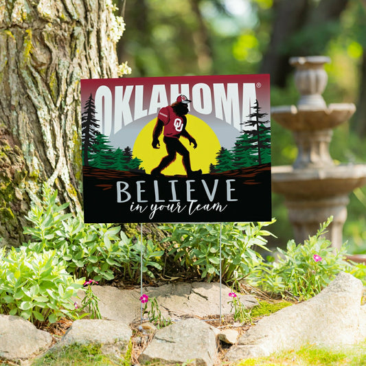 Team Sports America Signature - University of Oklahoma Yard Sign, Bigfoot