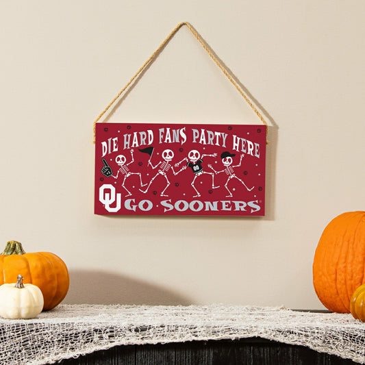 Team Sports America Classic - University of Oklahoma Halloween Wood Wall Sign, 6x11