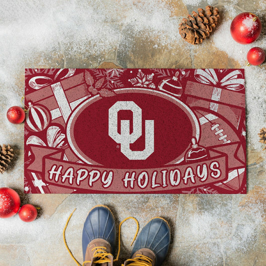 Team Sports America Essential - University of Oklahoma Holiday PVC Mat, 28"x16"