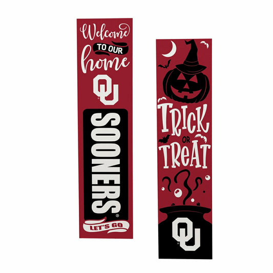Team Sports America Value - 47" Double Sided Leaner, University of Oklahoma, Halloween
