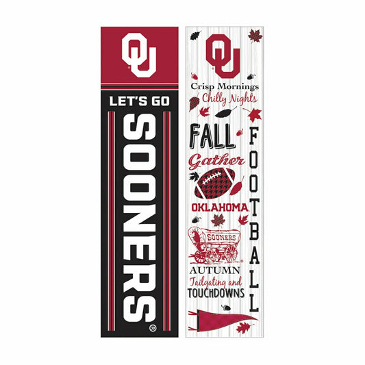 Team Sports America Trending - 46" Double Sided Leaner, University of Oklahoma, Fall Seasonal