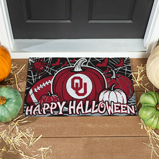 Team Sports America Recommended - University of Oklahoma Halloween PVC Mat, 28"x16"