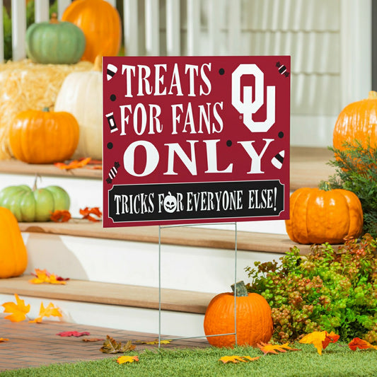 Team Sports America Recommended - University of Oklahoma Yard Sign, Halloween Treats for Fans