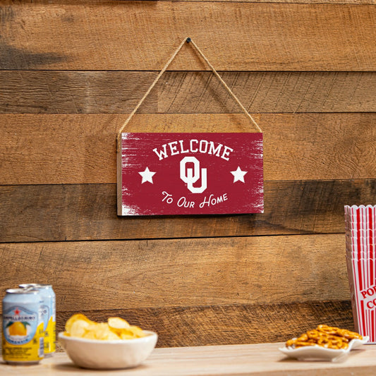 Team Sports America Best Seller - University of Oklahoma Wood Wall Sign, 6x11