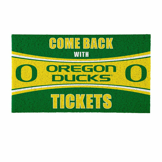 Team Sports America Signature - 28" x 16" PVC Trapper Mat, Come Back with Tickets, University of Orego