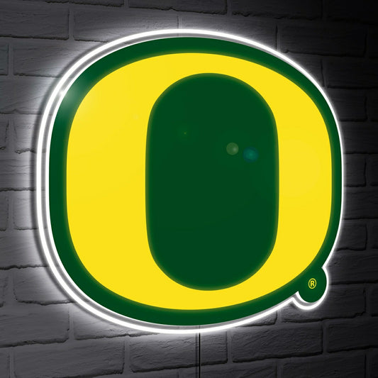 Team Sports America Essential - Oregon LED Wall Decor, Glazelite, Logo