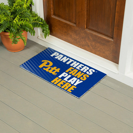Team Sports America Recommended - University of Pittsburgh Fan Mat, 28"x16"