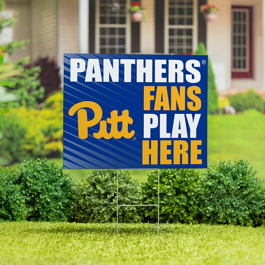 Team Sports America Classic - University of Pittsburgh Coroplast Yard Sign "Fans Play Here"