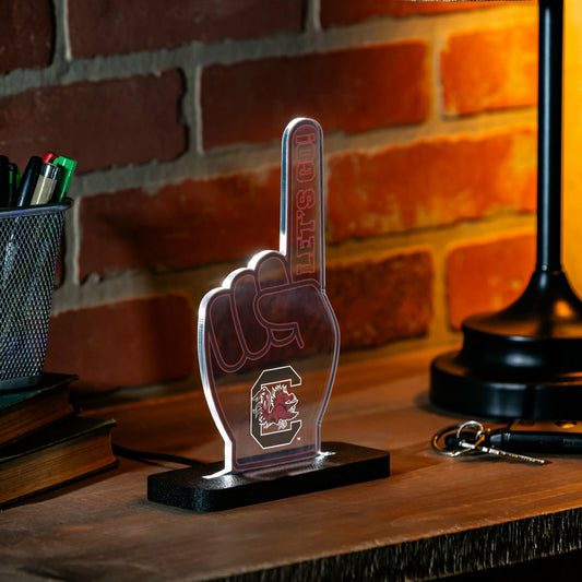 Team Sports America Signature - University of South Carolina College Foam Finger Desklite LED Decor