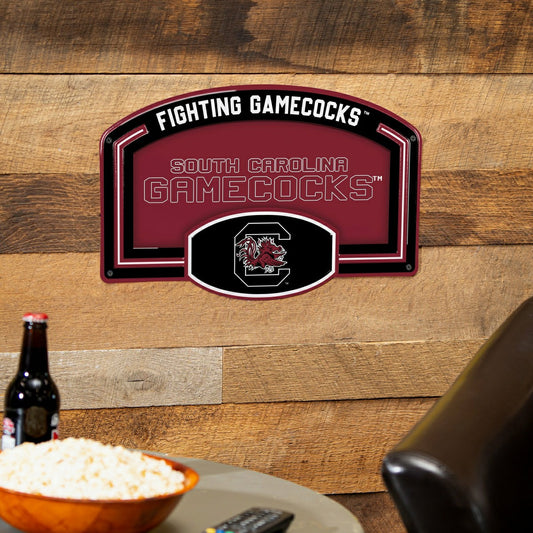 Team Sports America Best Seller - University of South Carolina USA Embossed Steel Wall Sign, 11" x 17"
