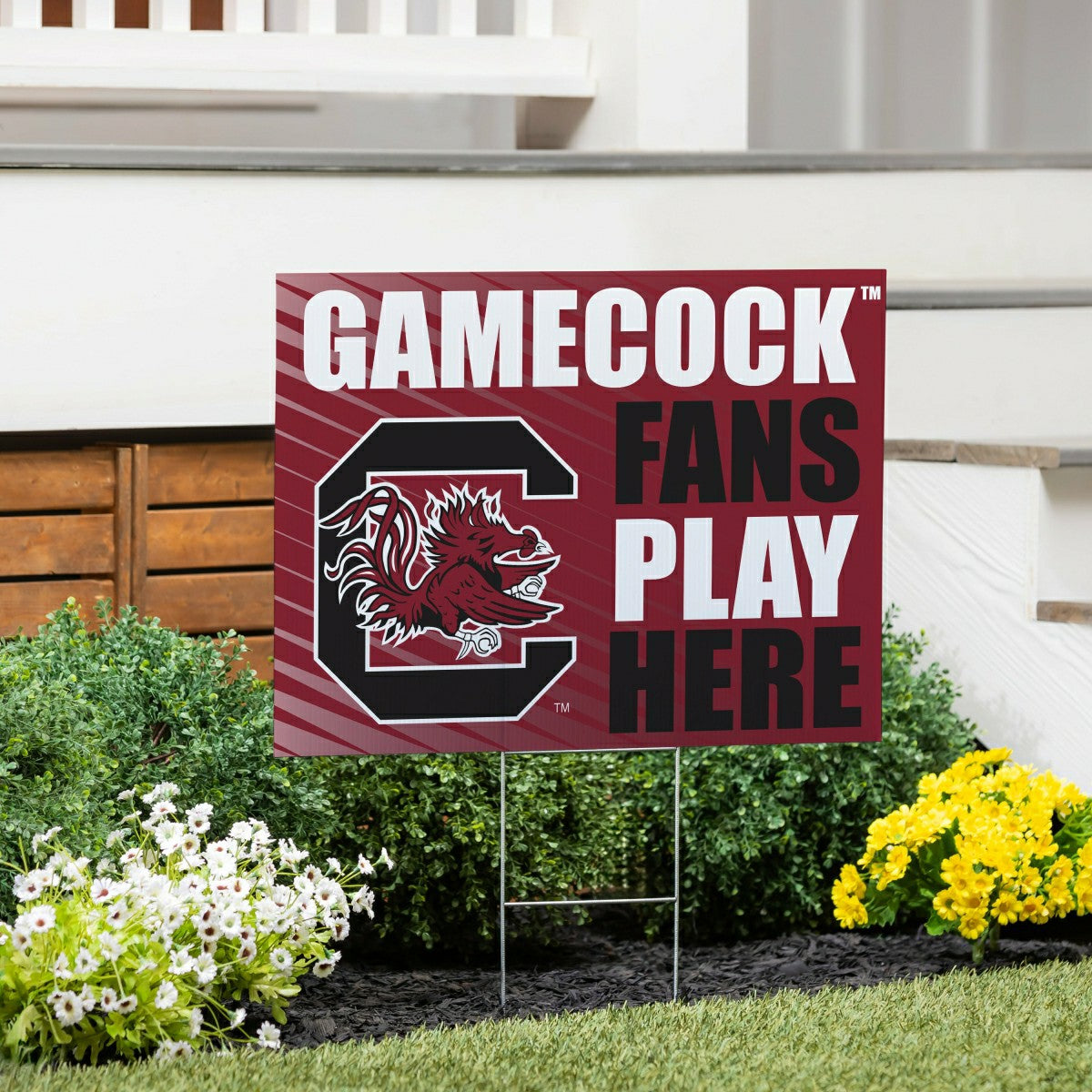 Team Sports America Signature - University of South Carolina Coroplast Yard Sign "Fans Play Here"