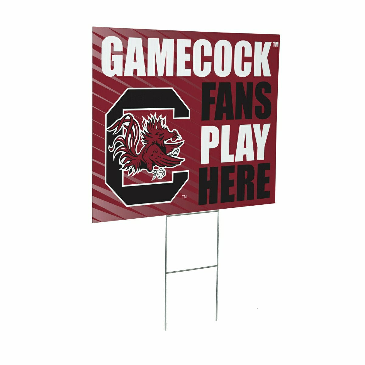 Team Sports America Signature - University of South Carolina Coroplast Yard Sign "Fans Play Here"