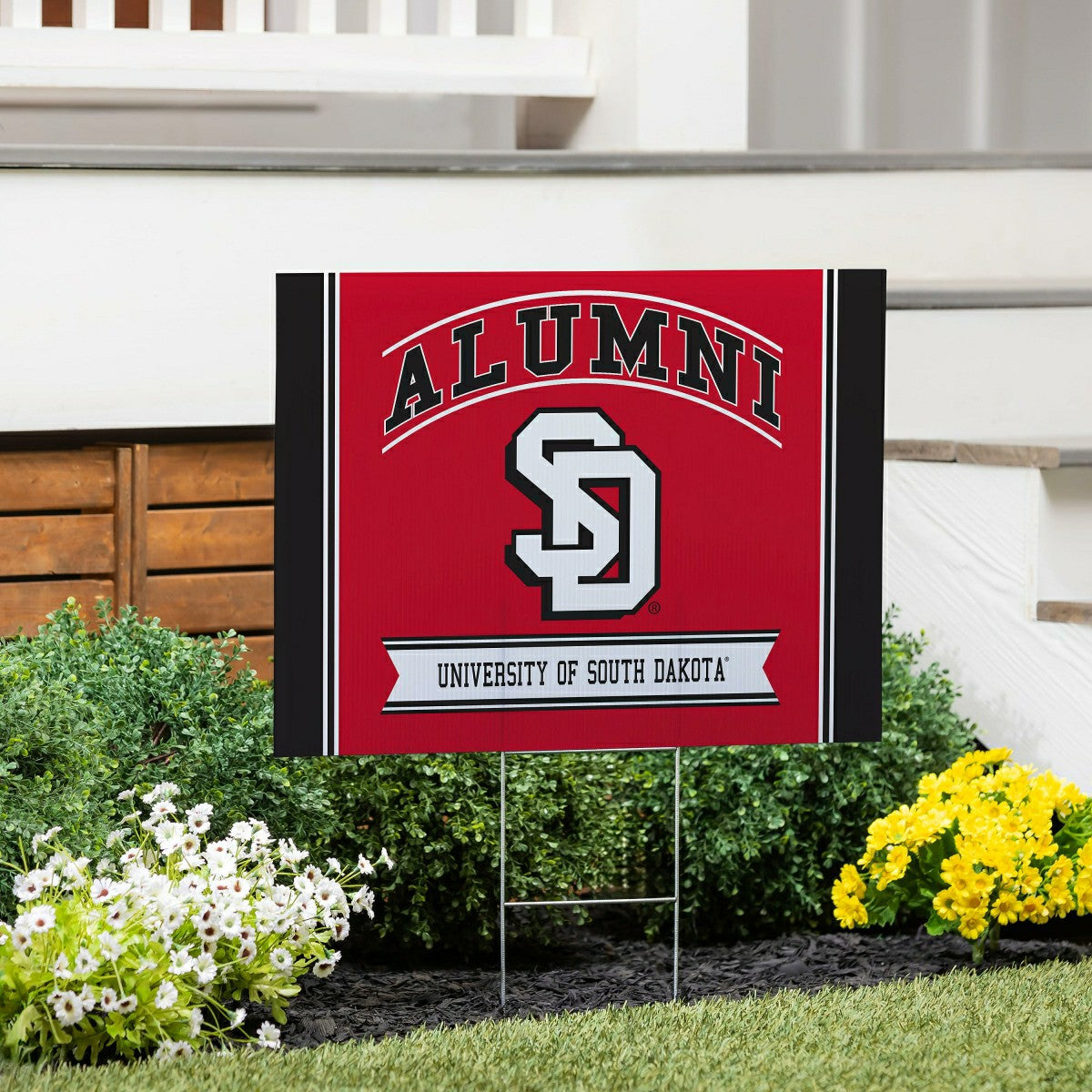 Team Sports America Best Seller - University of South Dakota Coroplast Yard Sign Alumni