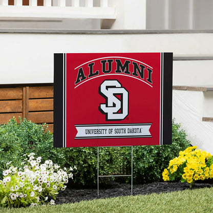 Team Sports America Best Seller - University of South Dakota Coroplast Yard Sign Alumni