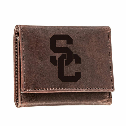 Team Sports America Trending - University of Southern California, Tri-Fold Wallet, Brown, CH, 100% Ge