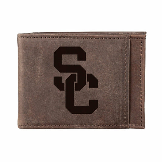 Team Sports America Recommended - Front Pocket Wallet w/ RFID Blocking, University of Southern Californi