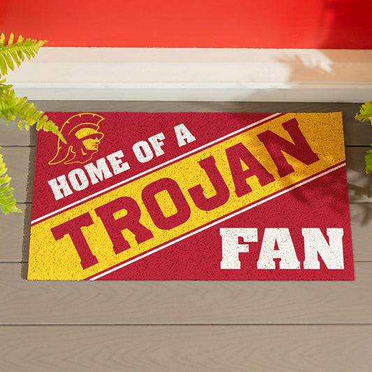 Team Sports America Everyday - University of Southern California, PVC Mat COLOR, Home of a Fan