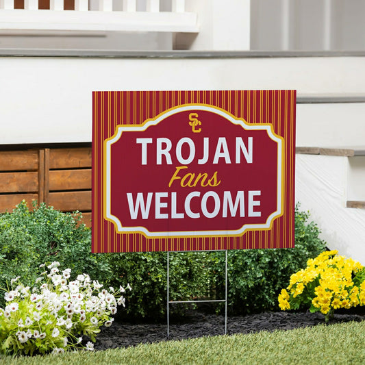 Team Sports America Classic - University of Southern California Coroplast Yard Sign, "Fans Welcome"