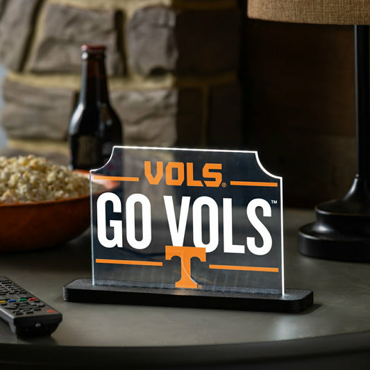 Team Sports America Recommended - University of Tennessee College Rectangle Desklite LED Decor