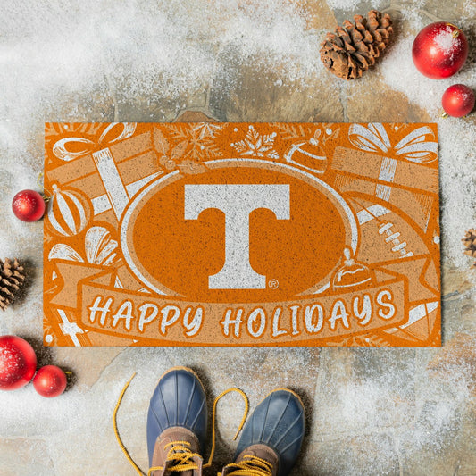Team Sports America Everyday - University of Tennessee Holiday PVC Mat, 28"x16"
