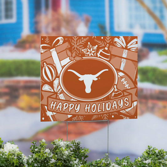 Team Sports America Exclusive - University of Texas Yard Sign, Holiday