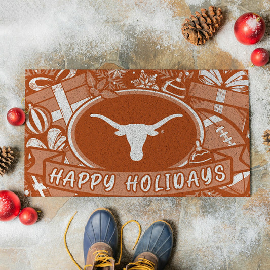 Team Sports America Value - University of Texas Holiday PVC Mat, 28"x16"