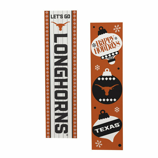 Team Sports America Exclusive - 47" Double Sided Leaner, University of Texas, Christmas