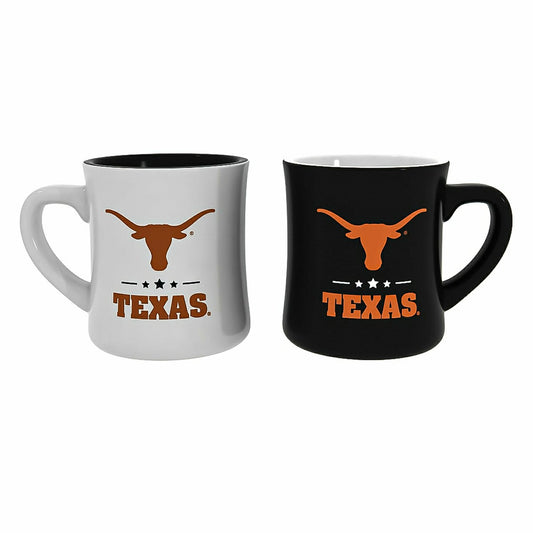 Team Sports America Everyday - University of Texas 10oz Ceramic Cup Set, 2pc