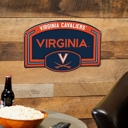 Team Sports America Trending - University of Virginia USA Embossed Steel Wall Sign, 11" x 17"