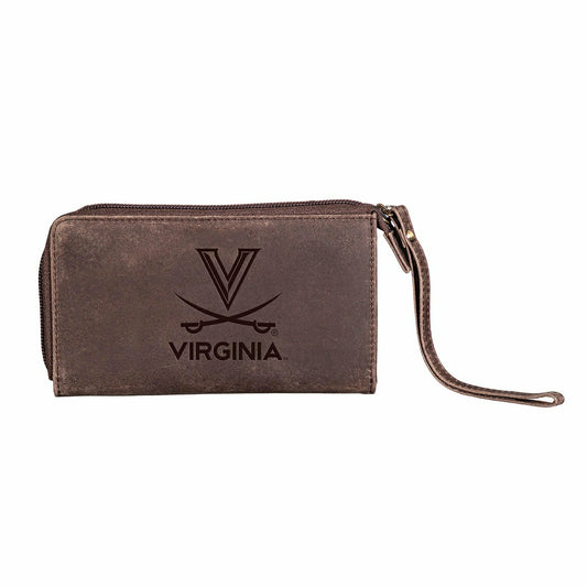 Team Sports America Classic - Wristlet Wallet, Brown, University of Virginia