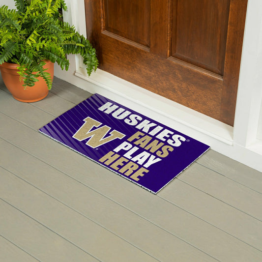Team Sports America Recommended - University of Washington Fan Mat, 28"x16"