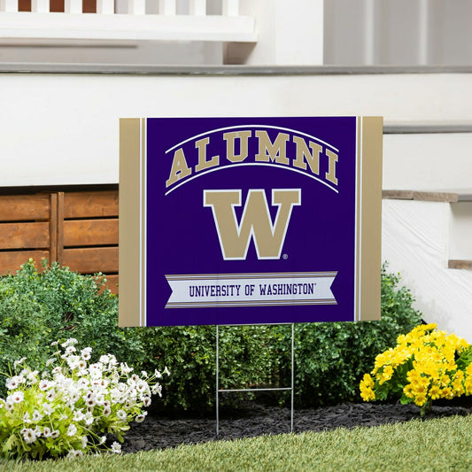 Team Sports America Essential - University of Washington Coroplast Yard Sign Alumni