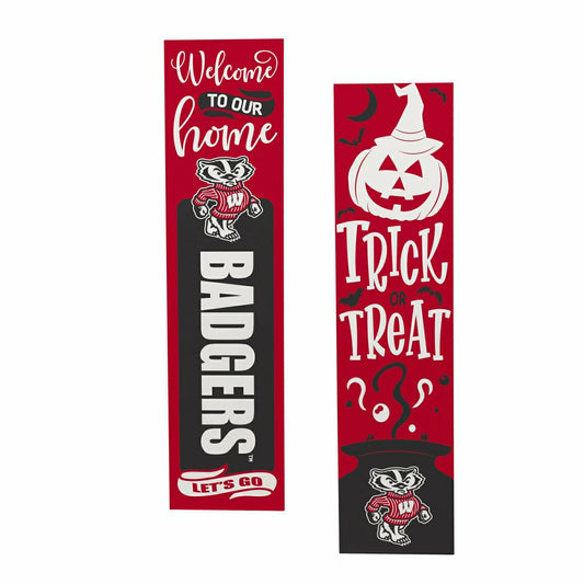 Team Sports America Value - 47" Double Sided Leaner, University of Wisconsin-Madison, Halloween