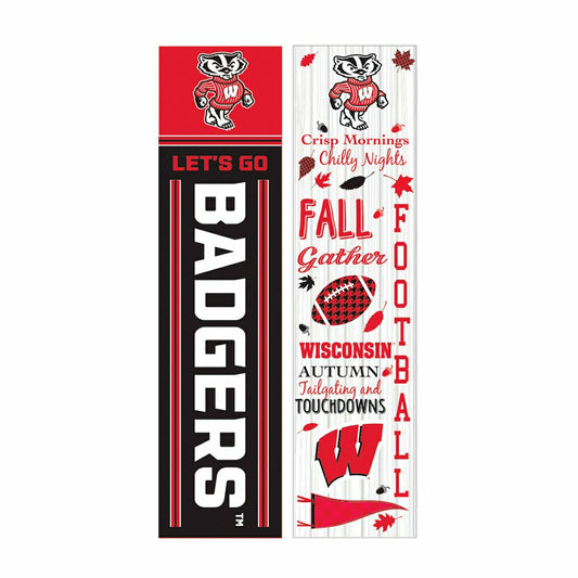 Team Sports America Trending - 46" Double Sided Leaner, University of Wisconsin-Madison, Fall Seasona