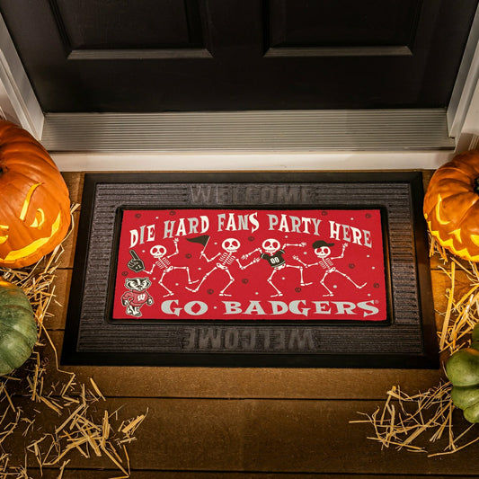 Team Sports America Essential - University of Wisconsin-Madison Flocked Coir Halloween Sassafras Switc