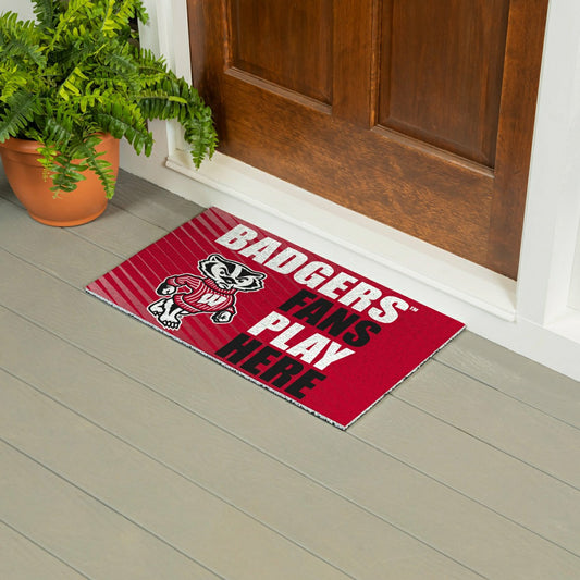Team Sports America Recommended - University of Wisconsin-Madison Fan Mat, 28"x16"