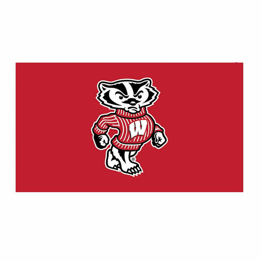 Team Sports America Signature - Full Color PVC Mat, 16" x 28", University of Wisconsin-Madison