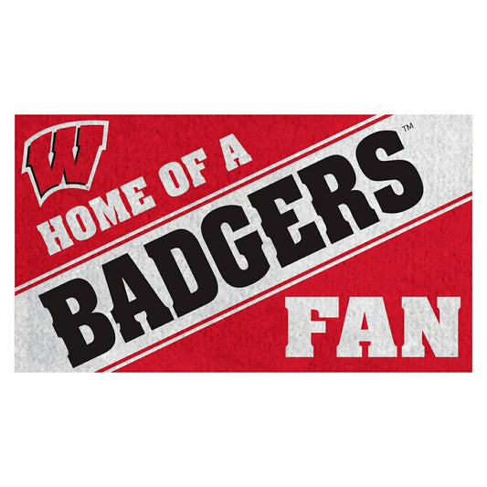 Team Sports America Classic - University of Wisconsin-Madison, PVC Mat COLOR, Home of a Fan