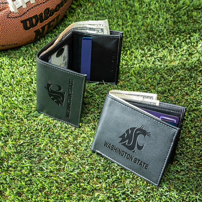 Team Sports America Classic - Washington State University, Bi-Fold and Tri-Fold Wallet Gift Set, Bla