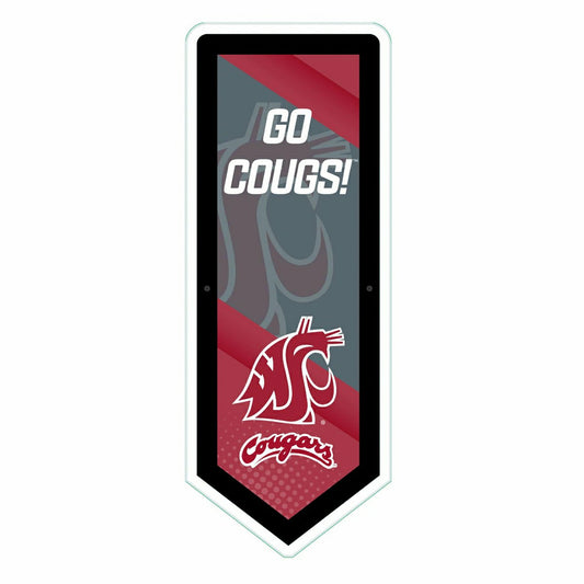 Team Sports America Signature - LED Wall Decor, Pennant, Washington State University