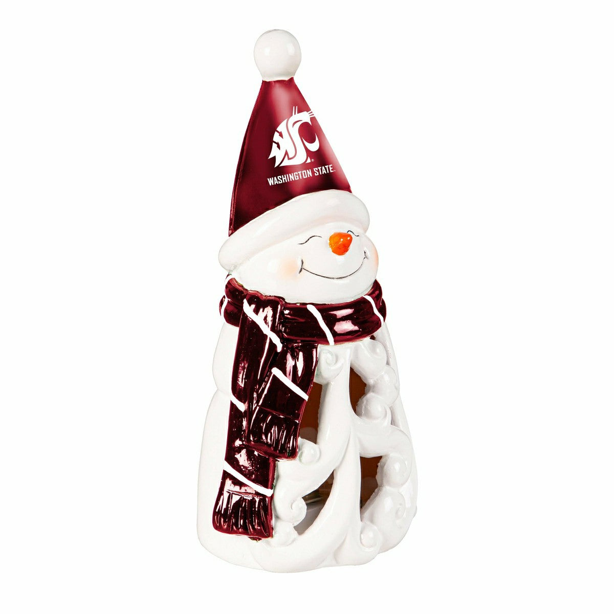 Team Sports America Everyday - Washington State University Snowman LED Statuary, 8"