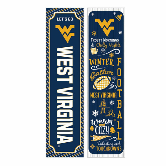 Team Sports America Best Seller - 46" Double Sided Leaner, West Virginia University, Winter Seasonal
