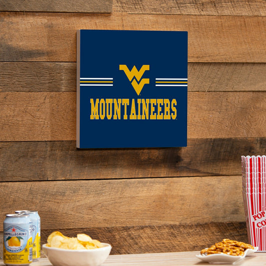 Team Sports America Trending - West Virginia University Wood Wall Sign, 12x12