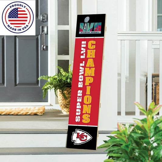 Team Sports America Signature - Kansas City Chiefs Large Single Sided Leaner, 46"
