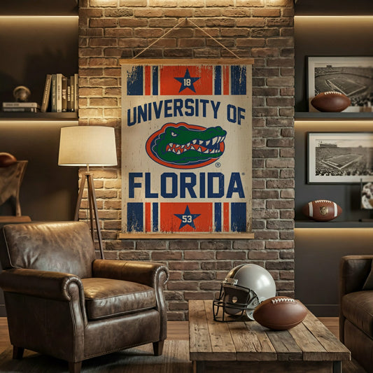 Team Sports America Everyday - University of Florida, Canvas Wall Tapestry, Large, 54x36